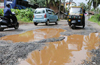 Mangalore roads dotted with potholes: But where are the funds for repair?